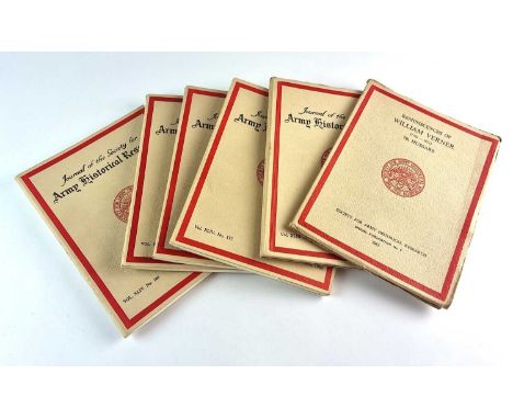 Journal of the Society for Army Historical Research. A broken run of approximately 235 different quarterly issues from 1950 -