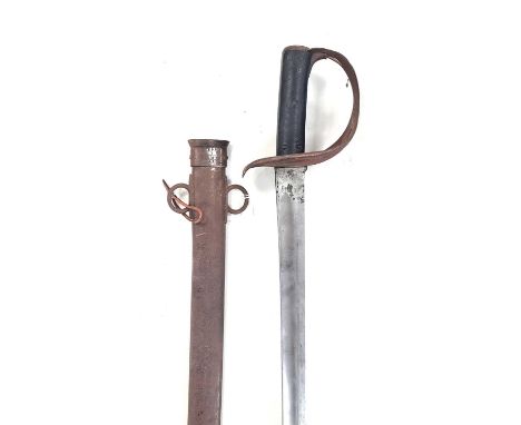 A British 1885 Pattern Cavalry sabre to the Montgomeryshire Yeomanrystamped with war department arrow and 'Y.C' to the forte 