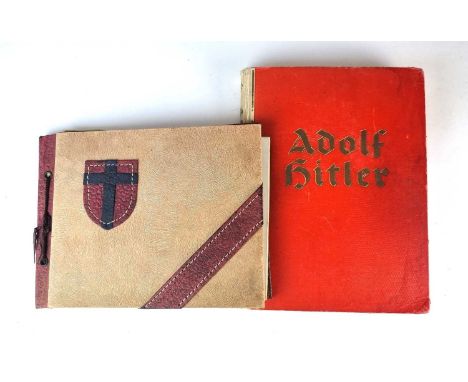 A German hardbound Adolf Hitler cigarette card/picture card book, published 1935; sold together with a photograph album compi