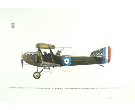 Keith Broomfield - an Armstrong Whitworth F.K.8 of No 8 Squadron RFC, with pilot Capt F.M.F West V.C and Lf J Haslam as an ob