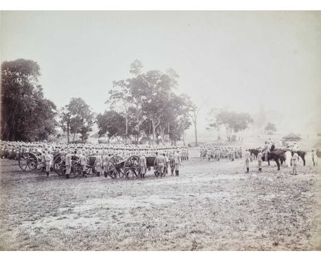 Ceylon (Sri Lanka) Interest - A photograph and watercolour album by Captain Nevil Macready, circa 1890/94.The album begins wi