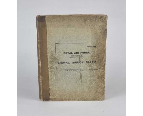 A Royal Air Force Signal Office Diary for RAF Woodhall Spa, for 19th May 1944 - 11th January 1945covering the period that it 