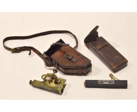 Two vintage brass and anodised scientific instruments, one by W N Matthews Corp, St Louis, USA (both cased) 