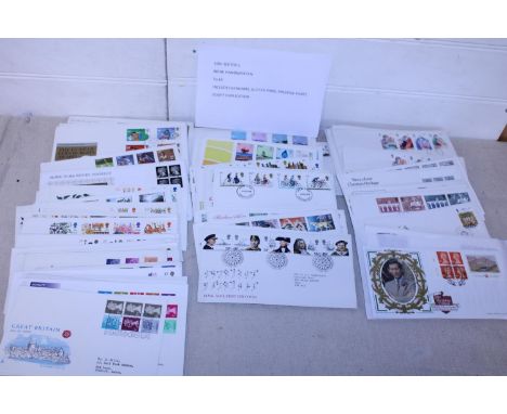 Over 100 GD First day covers, none handwritten, includes Benhams, Gutter Pairs, Prestige Panes, slight duplication 