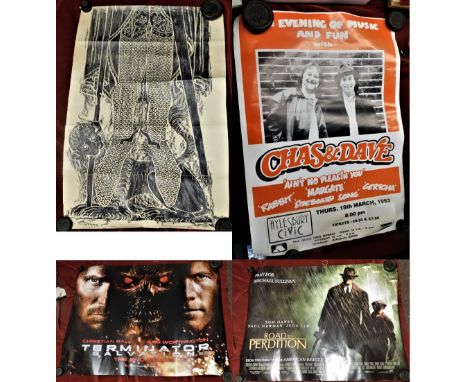Posters (4) - 'Chas 'N' Dave'-in Concert at Aylesbury Civic Centre Thursday March 18th 1993, 'Terminator Salvation'-starring 