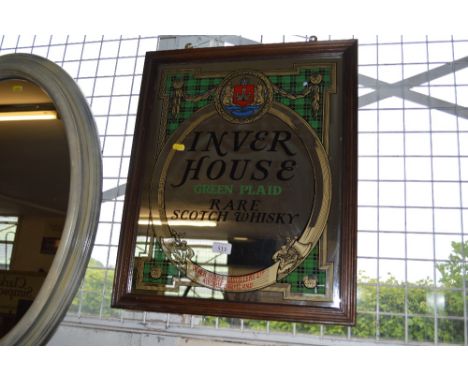 An Inverhouse scotch whisky advertising mirror