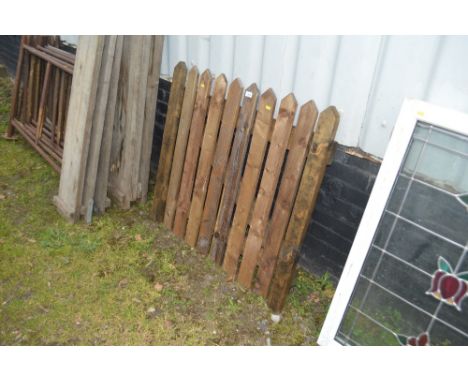 A wooden garden gate 