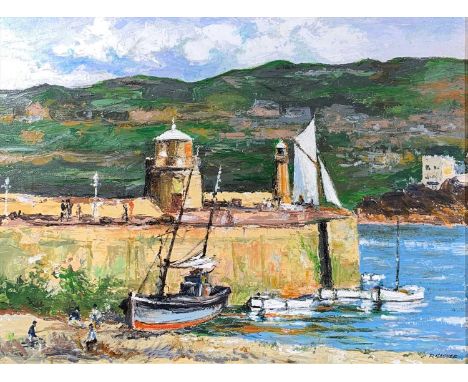 R GLOVERLow Tide, St IvesOil on boardSigned30 x 40cmCondition report: UK postage: £50+VAT.