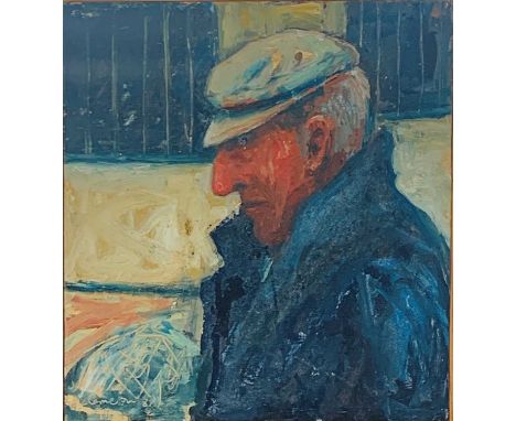 Zoe CAMERON (b. 1959) Portrait of a Gentleman Oil on boardSigned and dated 8728 x 25cmCondition report: UK postage: £30+VAT.