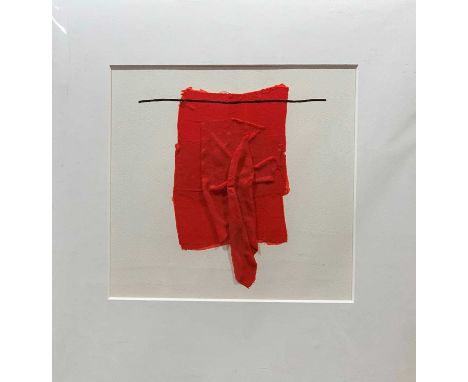 Clive Williams'Sunday Capes'Fabric &amp; print on saunders paperUnframed 43.2x42cm