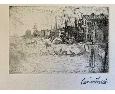 Bernard Howell LEACH (1887-1979) Coming Storm VeniceEtchingRedgrave edition with facsimile signatureimage 10x15cmSheet 22.5x3