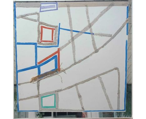 Sandra BLOW (1925-2006)Colour print with collage (unfinished) Affixed to large board61cm x 61cm (94.5cm x 94.5cm overall)Prov