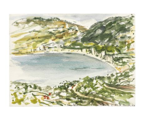 Elaine de Kooning (American, 1918-1989)Villa Eden, Acapulco, 1983 signed, titled, dated and inscribed Acapulco Villa Eden E d