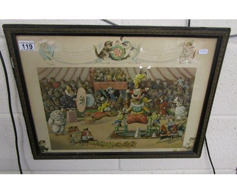 Early print after Louis Wain - 'The Cats Circus'