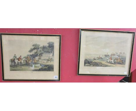 Pair of hunting prints