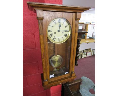 Oak wall clock 