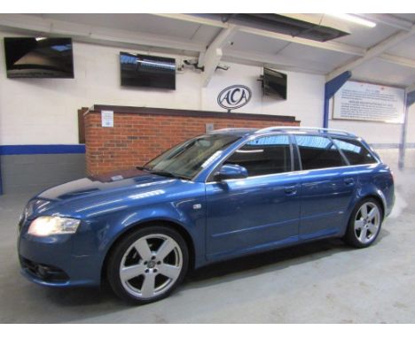 Make &amp; Model: Audi A4 Avant S Line TDI AutoDate of Reg: WV07 TTOColour: Bluecc: 1986MoT: 04-06-2022Fuel Type: DIESELMilea