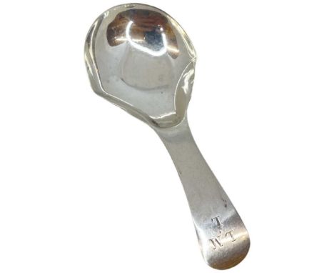 Scottish Georgian Silver Caddy Spoon. 11 g. Edinburgh 1797, IP. Unidentified maker (IP) who appears to have only been active 