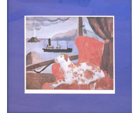 After Christopher Wood (British, 1901-1930) "China Dogs in a St Ives Window"
numbered 28/550, coloured print35 x 42cmQty: 1