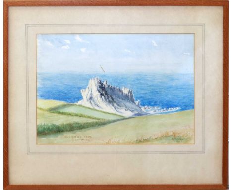 K F Lund (20th Century) "Gurnard's Head, Cornwall"
signed K F Lund and dated 1943 lower right, watercolour
together with a fu