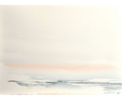 M. L. Wildevuur, A collection of four watercolour sketches of views out to sea, each signed and dated 1991, 12.5" x 16.75" (3