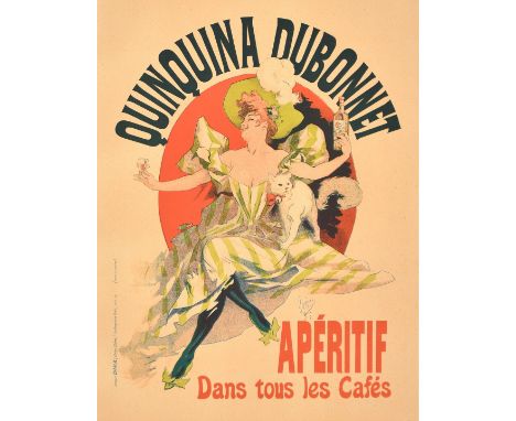 After Jules Cheret, 'Quinquina Dubonnet', colour lithograph, published by Les Maitres de L'Affiche, with blind stamp, 15.25" 