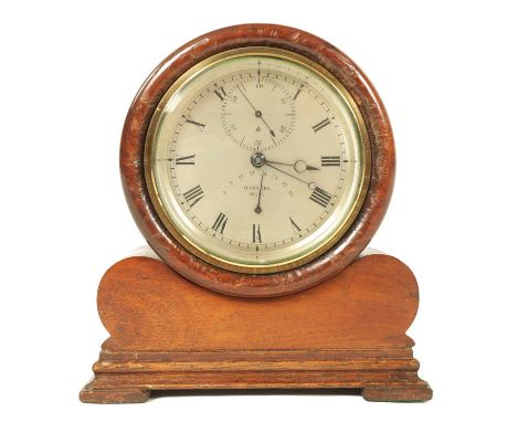 JOSEPH WINNERL, PARIS. A MID 19th CENTURY FRENCH TWO DAY MARINE CHRONOMETER the 3" silvered engraved Roman dial with subsidia