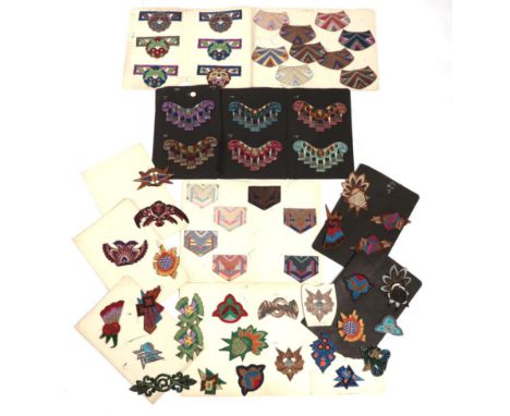 A Collection of Appliqué Samples Circa 1930-1950 by Jean Gossein of Gossein Brothers, Laces, Plain and Fancy Nets Manufacture