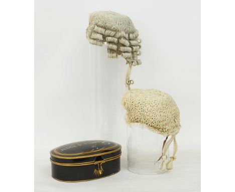 Two Handmade Traditional British Barrister’s Wigs / Perukes, 100% Horsehair, Judge Wig for Formal Use in Court and Costume La
