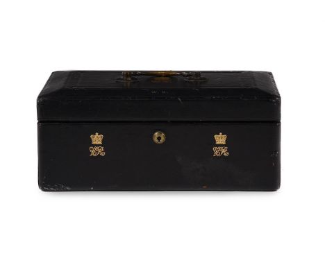 A VICTORIAN MOROCCO LEATHER DOCUMENT OR DISPATCH BOXBY SAMPSON MORDAN & CO, CIRCA 1840Stamped in gilt with 'VR' under a coron