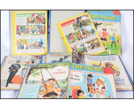 A collection of 5x original vintage 1960's albums of Treasure + Ranger comic books.&nbsp;