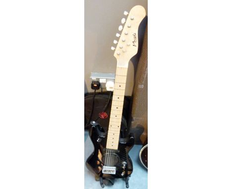 Childs electric Nevada guitar with built in amplifier, complete with case