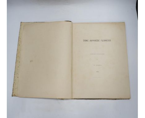 ° ° Ogawa, Kazumasa - Some Japanese Flowers. First Edition. 37 (ex.38) coloured collotype plates (within colour ruled borders