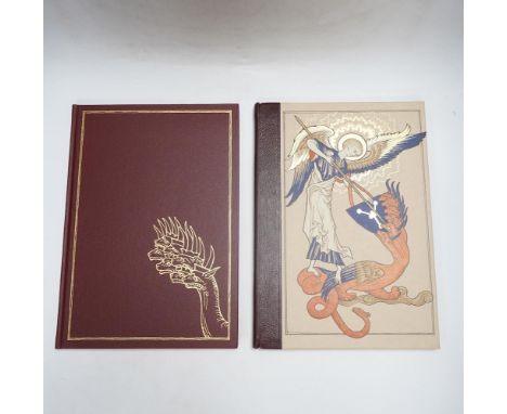 ° ° Folio Society. Manuscript Facsimile - The Getty Apocalypse, one of 1000 copies, colour illustrations, original morocco-ba