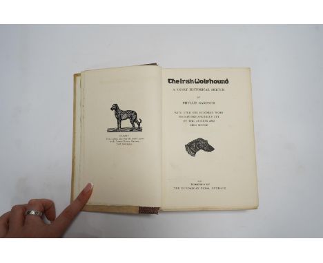 ° ° Gardner, Phyllis - The Irish Wolfhound: a short historical sketch ... Limited Edition (of 50 copies on hand-made paper, s