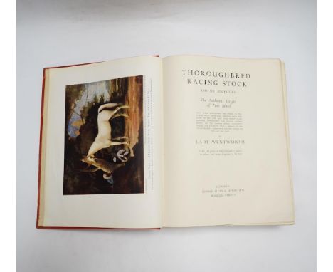 ° ° Wentworth, Lady Judith - Thoroughbred Racing Stock and its Ancestors: the authentic origin of pure blood. First Edition. 