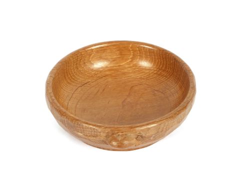 A Mouseman carved oak bowl, 15.5cm dia.&nbsp;