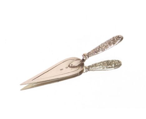 A late Victorian silver page mark,&nbsp;in the form of a miniature trowel, maker Chrisford &amp; Norris Ltd, Birmingham 1896