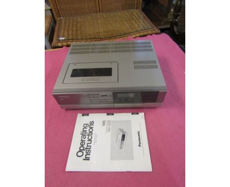Vintage Panasonic top loading VHS cassette recorder from a house clearance (plug removed) 