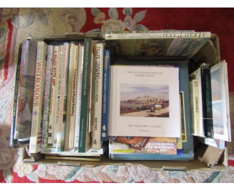Box of Art books 