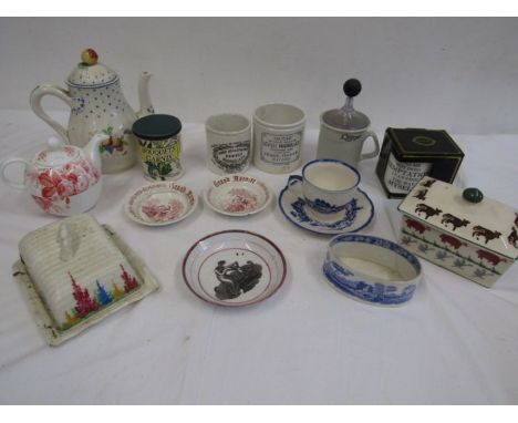 Bridgewater, Spode, Norfolk Delft, Holkham pottery, Carltonware- mixed china and pottery