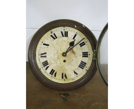 Vintage station clock with key 