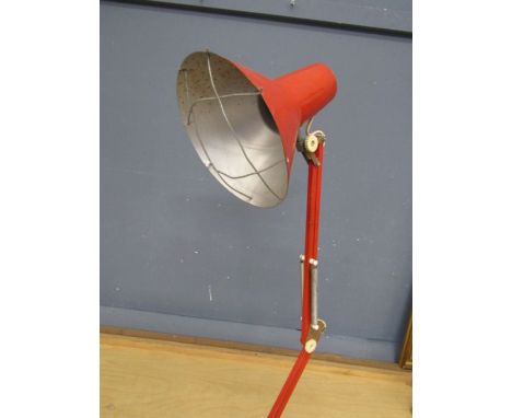 Vintage caged Angle Poise lamp with clamp
