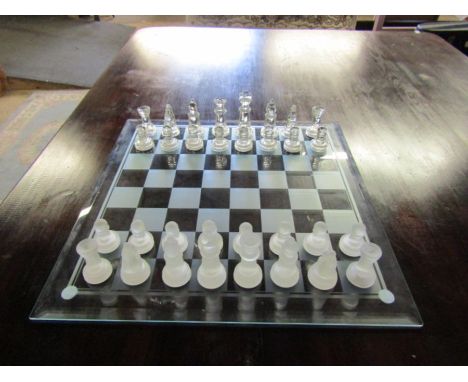 Glass chess set