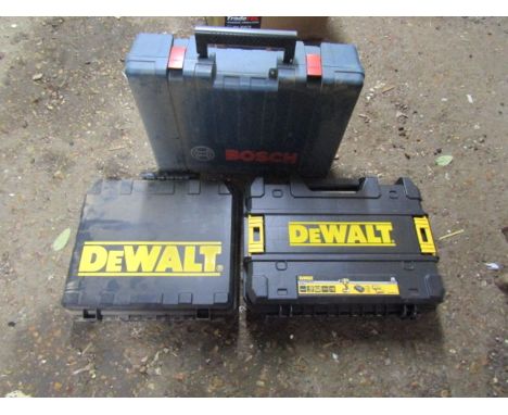 3 power tool cases without the power tools inside