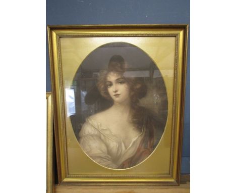 A French portrait print 22x45cm