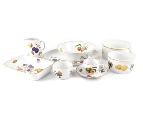 A large quantity of Royal Worcester 'Evesham' pattern dinner and table ware to include a large lidded oval tureen, cups and s