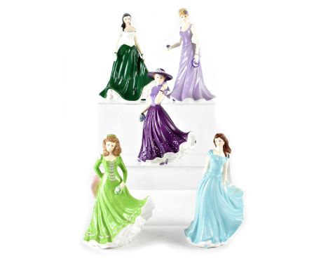 Five Royal Worcester limited edition figures comprising 'Grace', 'Caitlin Ireland', 'Claire', 'Charlotte' and 'Victoria' (5).