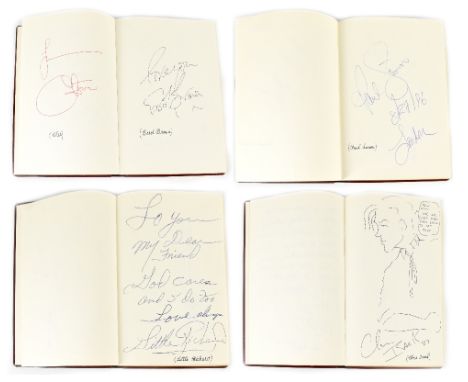 An autograph book with autographs by June Montana, Youth and Jimmy Cauty (probably) of 'Brilliant', with further inscription 