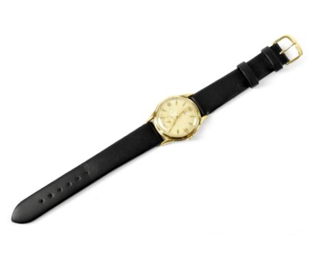 Tudor; a vintage gentlemen's gold plated and stainless steel manual wind wristwatch, 33mm.